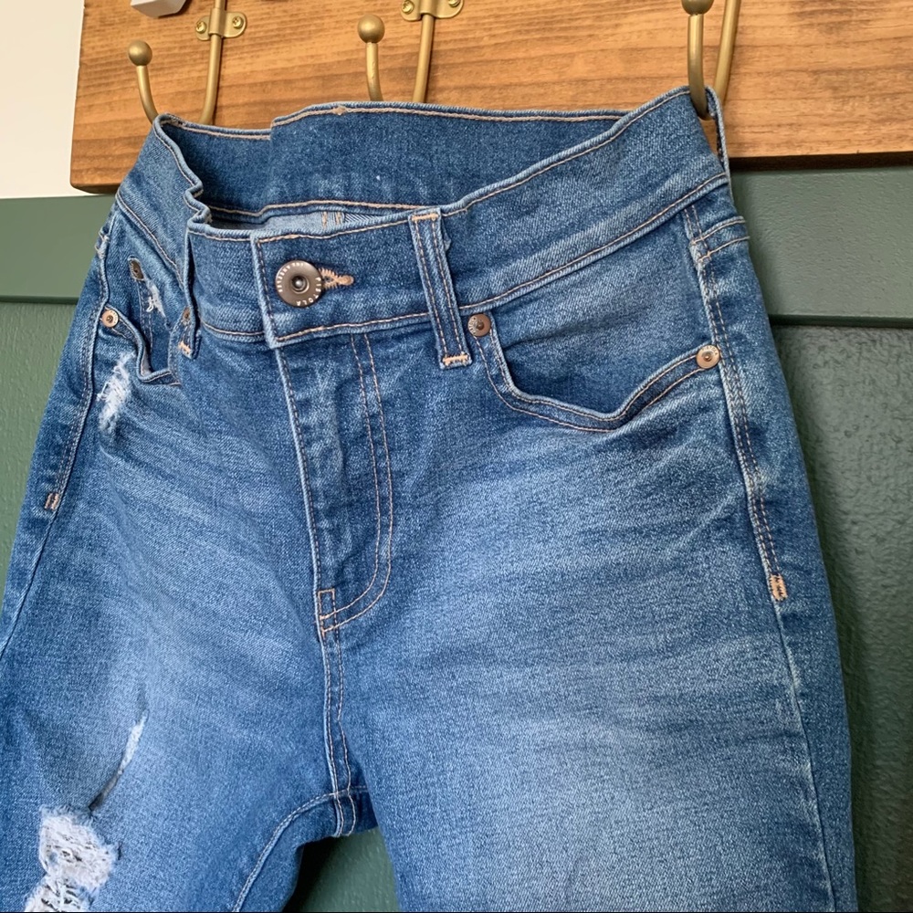 Pistola Distressed Crop High Rise Jeans - Picture 5 of 10